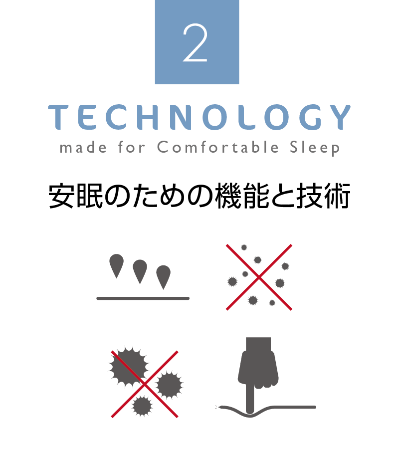安眠のための機能と技術